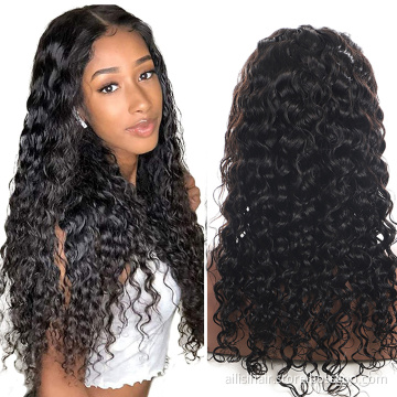 High Quality Raw Virgin Hair Lace Frontal Wigs Human Hair Curly Cuticle Aligned Lace Front Wig